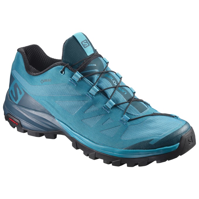 Salomon Israel OUTPATH GTX® W - Womens Hiking Shoes - Blue/Navy (WAFQ-51763)